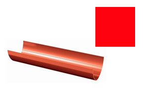 Желоб Verat красный, D 125 мм, L 1,5 м
