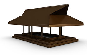 Колпак К-2 ( универсальный) AQUASYSTEM, цинк-титан( б/фартука, ширина трубы >0,85м)