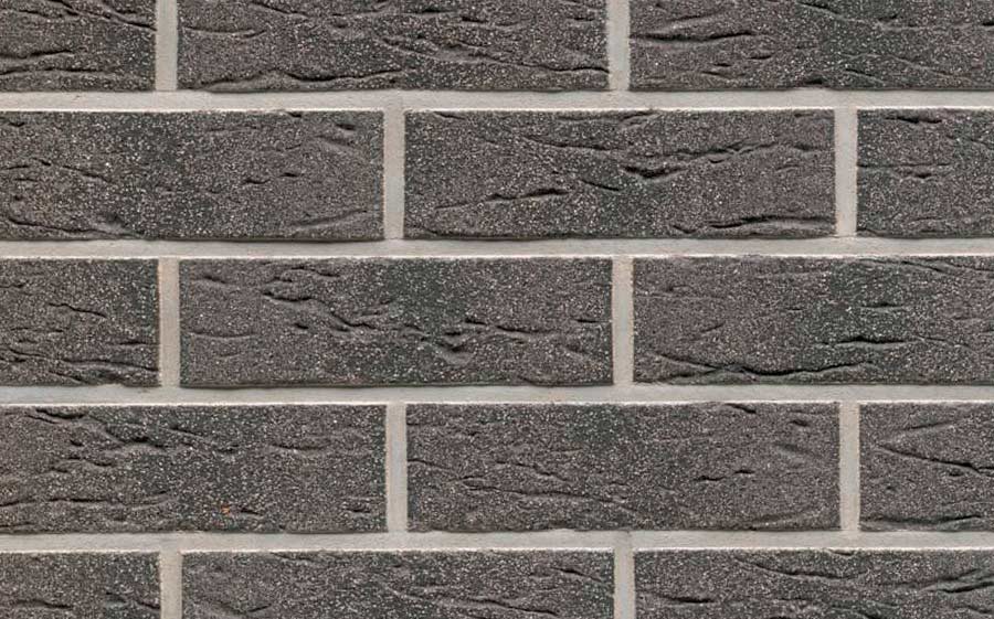 Клинкерная фасадная плитка Feldhaus Klinker R735 Classic anthracit mana, 240*71*9 мм
