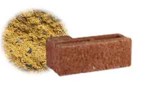 Облицовочный бетонный камень угловой Меликонполар СКЦ 2Л-9 желтый, 380*120(190)*140 мм