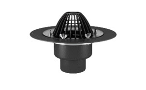 Кровельная воронка TERMOCLIP тип ВФО обогреваемая с обжимным фланцем, 90*450 мм