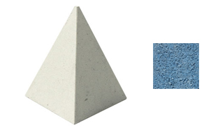 Бетонная Пирамида ВЫБОР, гранит с пигментом синий (без подставки), 540*540*700 мм