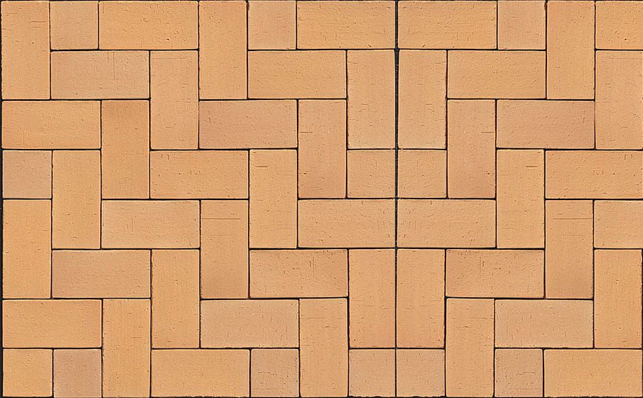 Тротуарная клинкерная брусчатка Muhr №02 Gelb-bunt, 290*90*52 мм