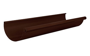 Желоб водосточный AQUASYSTEM коричневый RAL 8017, D 150 мм, L 3 м