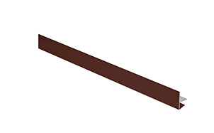 F-профиль AQUASYSTEM коричневый (Ral8017), 2,0 м