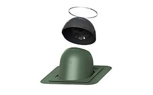 Проходной элемент VILPE PIIPPU №2 круглый, зеленый