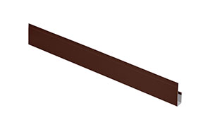 G-планка AQUASYSTEM коричневый RAL 8017, 2 м