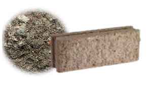 Облицовочный бетонный камень рядовой Меликонполар СКЦ 2Л-10 черный, 380*90*140 мм