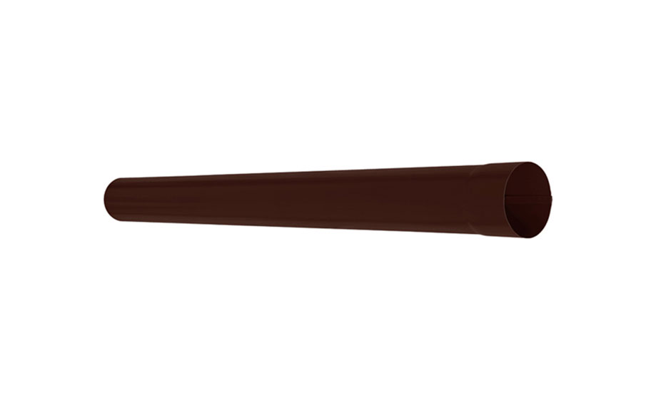 Труба водосточная AQUASYSTEM PURAL MATT коричневый RAL 8017, D 90 мм, L 3 м