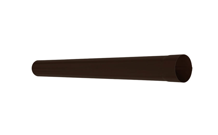 Труба водосточная AQUASYSTEM PURAL MATT коричневый RR32, D 90 мм, L 3 м