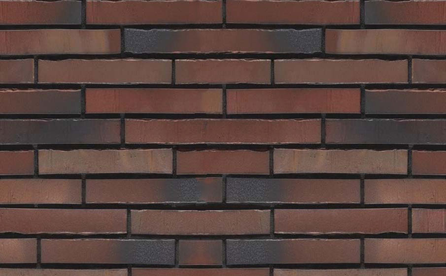 Клинкерная фасадная плитка Stroeher Glanzstueck Glanzstueck № 2 рельефная, 440*52*14 мм
