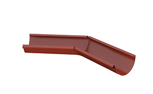 Угол желоба внутренний LINDAB RVI сталь, кирпично-красный, 135 град., D 125 мм