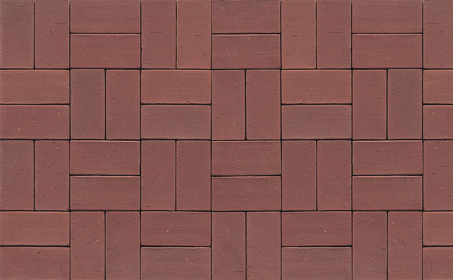 Тротуарная клинкерная брусчатка Muhr №03 Naturrot, 220*105*65 мм