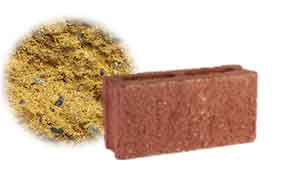 Облицовочный бетонный камень рядовой Меликонполар СКЦ 2Л-4 желтый, 390*120*188 мм