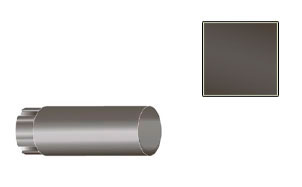 Труба соединительная CM Vattern графитовый металлик, D 90 мм