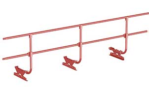 Комплект кровельного ограждения BORGE для битумной кровли оцинкованный серо-коричневый, 300*120 см