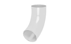 Отвод трубы AQUASYSTEM белый, D 90 мм