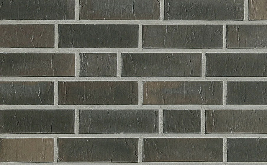 Клинкерная фасадная плитка Roben Chelsea Basalt-bunt гладкая NF14, 240*14*71 мм