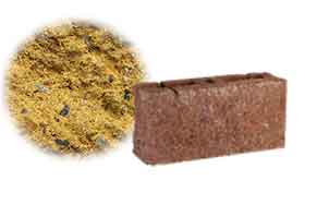 Облицовочный бетонный камень торцевой Меликонполар СКЦ 2Л-4 желтый, 390*120*188 мм