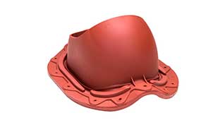 Проходной элемент VILPE MUOTOKATE красный, 330*261 мм