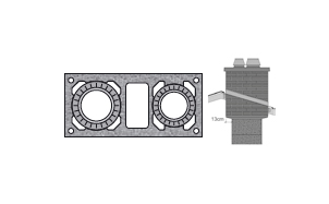 Верхний комплект для дымохода SCHIEDEL UNI с вентиляционным каналом под обмуровку кирпичом, D 16/16 см