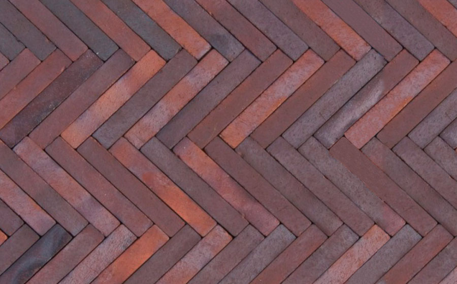 Клинкерная тротуарная брусчатка ригельная ABC Malmo blau-braun Schmolz, 292х71х71 мм