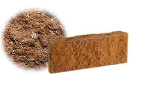 Облицовочный бетонный камень рядовой Меликонполар СКЦ 2Л-11 коричневый 3%, 380*60*140 мм