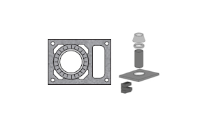 Верхний комплект для дымохода SCHIEDEL UNI с вентиляционным каналом под обмуровку кирпичом, D 30 см