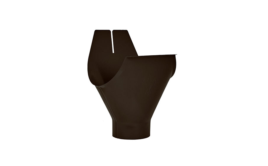 Воронка желоба AQUASYSTEM PURAL MATT темно-коричневый RR32, D 150 мм