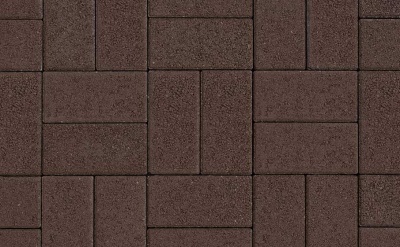 Плитка тротуарная ВЫБОР ЛА-Линия 2П.4, Гранит коричневый, 200*100*40 мм