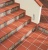 Клинкерная угловая ступень флорентинер Stroher Keraplatte Terra 215 patrizierrot, 345x345x12 мм