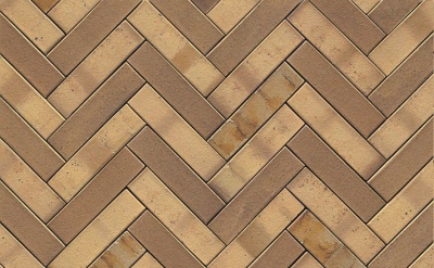 Тротуарная клинкерная брусчатка Muhr №06S Hellbraun-bunt spezial, 290*90*71 мм