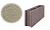 Облицовочный бетонный камень рядовой Меликонполар СКЦ 2Р-14 серый, 380*80*140 мм