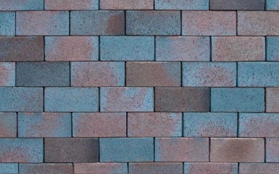 Клинкерная тротуарная брусчатка мозаичная (8 частей) ABC Mitternachtblau, 240*118/60*60*52 мм
