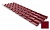 Металлочерепица Ruukki Armorium, цвет RR798 Красное Вино