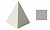 Бетонная Пирамида ВЫБОР, гранит белый (без подставки), 540*540*700 мм