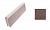 Тротуарный бордюр с шарнирным стыком ВЫБОР БРШ 50.20.8, гладкий, коричневый, 500*200*80 мм