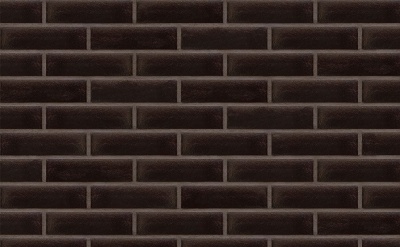 Клинкерная фасадная плитка KING KLINKER Free Art ониксовый черный (17), 215*65*14 мм