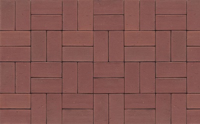 Тротуарная клинкерная брусчатка Muhr №03 Naturrot, 220*105*65 мм