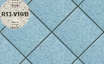 Плитка напольная для промышленных помещений Stroeher Secuton ТS40 blau (R13-V10/B), 196*196*10 мм