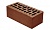 Кирпич утолщенный пустотелый Тербунский гончар корица (шоколад) гладкий 250*120*88 мм (г. Липецк)