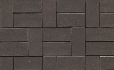 Тротуарная клинкерная брусчатка Muhr №05 Eisenschmelz Schwarzbraun, 200*100*52 мм
