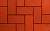 Клинкерная тротуарная брусчатка бордюрная ABC Rot-nuanciert, 240х200х62 мм