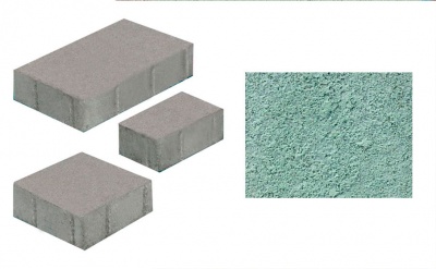 Плитка тротуарная ВЫБОР Старый город 1Ф.8, 260*160/160*160/160*100 мм, гранит, зеленый