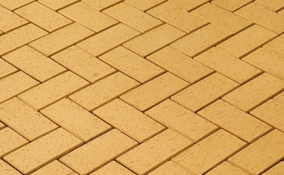 Тротуарная клинкерная брусчатка LHL Klinkier i AKA (CRH) Kamenz желтая, 200*100*52 мм