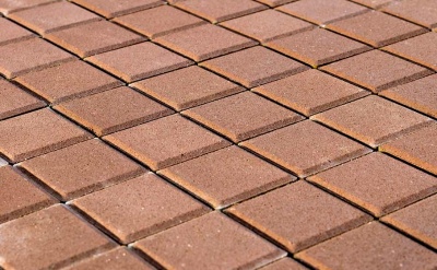 Плитка тротуарная BRAER Лувр терракотовый, 100*100*60 мм