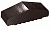 Клинкерный заборный элемент полнотелый KING KLINKER Ониксовый черный (17), 180/120*65*58 мм