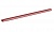 Труба снегозадерживающая овальная BORGE красная, 25*45 мм, длина 1 м