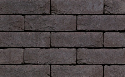 Фасадная плитка ручной формовки Terca Agora Grafietzwart, 210*22*65 мм