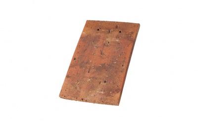 Керамическая черепица рядовая (прямой срез) Koramic Patrimony Handcrafted Plain Tile 14x25 Ochre Lichen Antique